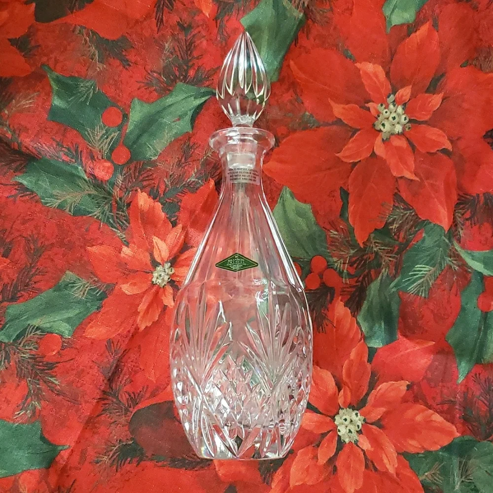 Vintage Shannon Crystal 24% full lead Crystal Cordial Decanter 750ml / 25oz
